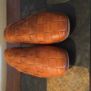 Free People Woven Leather Mules